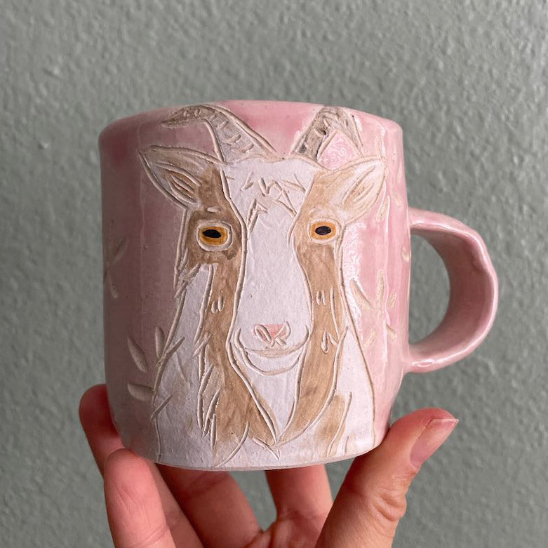 Goat, handmade ceramics, Smiling Goat - Shop stuckwithclay Items for  Display - Pinkoi