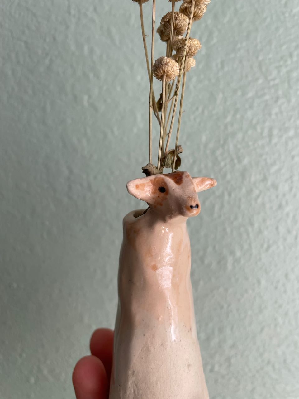 Baby goat mini vase / desk buddy #6